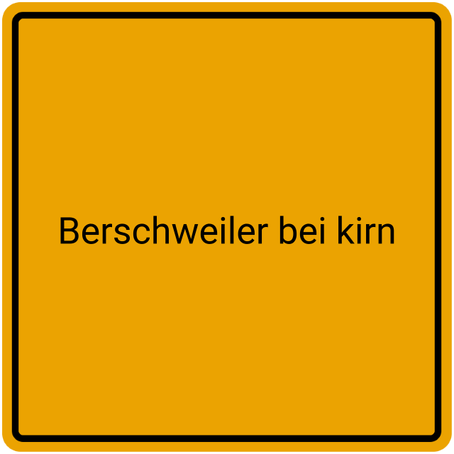 Meldebestätigung Berschweiler bei Kirn